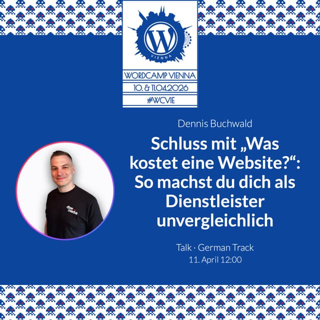 Dennis Buchwald als Speaker beim WordCamp Wien 2026